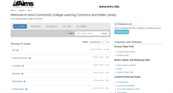 Desktop Screenshot of libguides.aims.edu