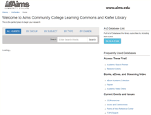 Tablet Screenshot of libguides.aims.edu