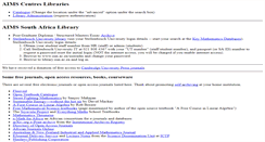 Desktop Screenshot of library.aims.ac.za