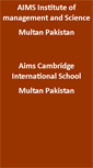 Mobile Screenshot of aims.edu.pk